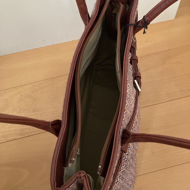 濱野皮革工藝/HAMANO(ハマノヒカクコウゲイ)のHAMANO✖️Harris Tweed コラボバッグ レディースのバッグ(トートバッグ)の商品写真