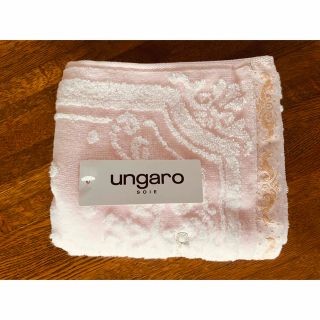 ウンガロソワ(ungaro SOIE)のウンガロ フェイスタオル パウダーピンク タグ付き新品(タオル/バス用品)