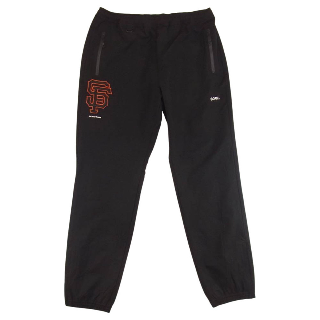 LウエストF.C.R.B. エフシーアールビー 21AW FCRB-212001 MLB TOUR WARM UP PANTS ウォームアップ ナイロン パンツ ブラック系 L【美品】