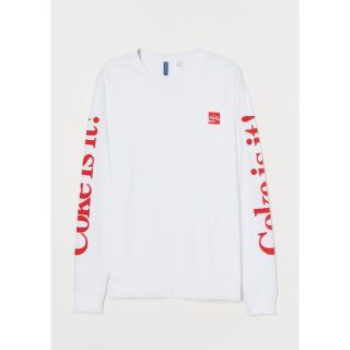 エイチアンドエム(H&M)のH&M コカコーラ コラボ ロングスリーブ ロンT Tシャツ ストリート S/S(Tシャツ/カットソー(七分/長袖))