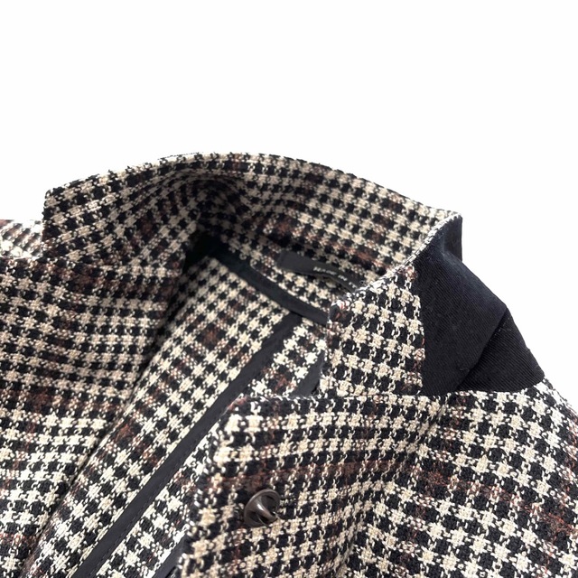 新品【タリアトーレ ダカール ブラウン系 チェック ジャケット