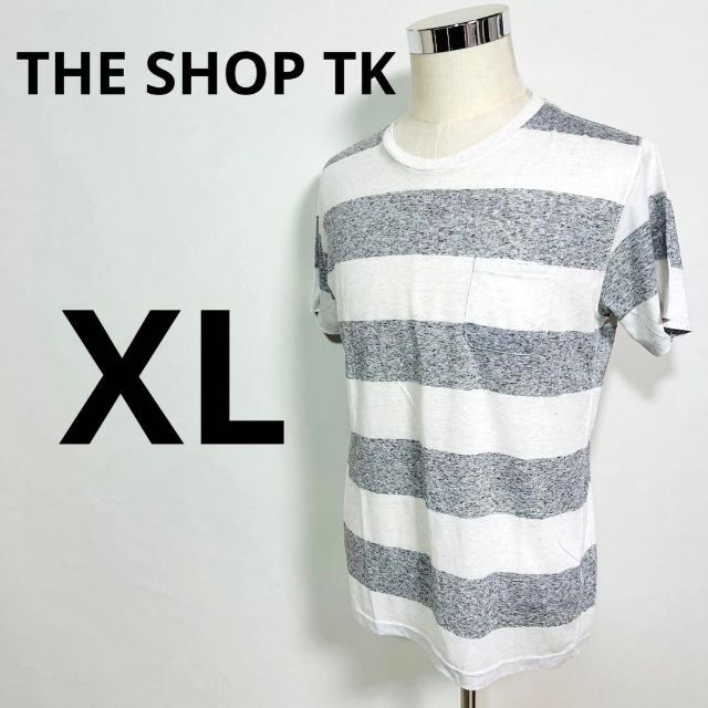 THE SHOP TK メンズ　Tシャツ　　ボーダー　XLサイズ