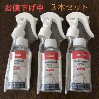 強力カビ取り剤 カビ取りスプレーEELHOE 100ml ✖️ ３本(日用品/生活雑貨)