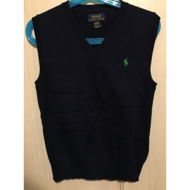 POLO（RALPH LAUREN）(ポロ)の美品　キッズ　POLO RalphLauren ラルフローレン  ベスト 120 キッズ/ベビー/マタニティのキッズ服男の子用(90cm~)(ニット)の商品写真