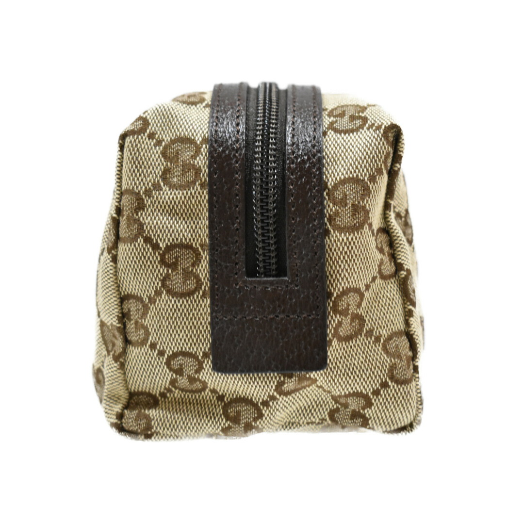 Gucci - GUCCI 化粧ポーチ 29595 ベージュ系 ブラウン系 GGキャンバス
