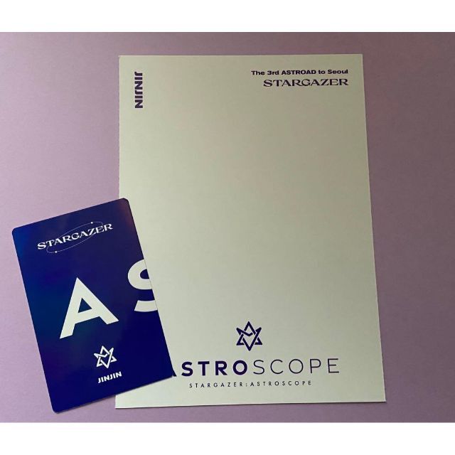 ASTRO(アストロ)の【ジンジン】ASTROSCOPE ポストカード+トレカ エンタメ/ホビーのDVD/ブルーレイ(アイドル)の商品写真