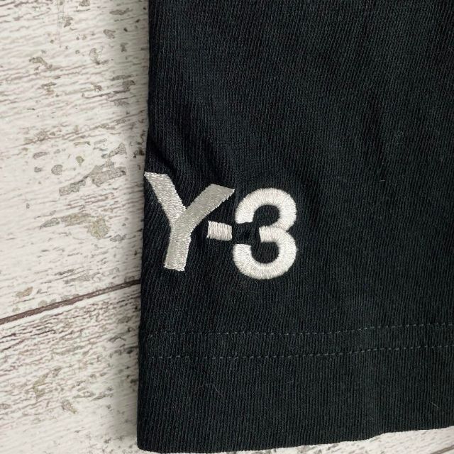 7500【希少デザイン】Y-3☆ビッグロゴ定番カラーtシャツ入手困難　人気　美品