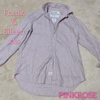 フランクアンドアイリーン(Frank&Eileen)のFrank＆Eileen スキッパーシャツ　ピンク＆グレー　ゆったり S〜L(シャツ/ブラウス(長袖/七分))