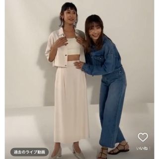 山田優/ヨンア Renave ネイヴ 新品 アセテートギャバ スカートの