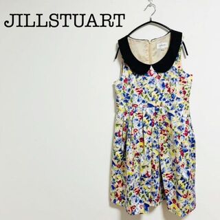 ジルスチュアート(JILLSTUART)のJILLSTUART ジルスチュアート 襟付き ワンピース M(ひざ丈ワンピース)