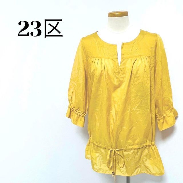 23区(ニジュウサンク)の23区 7分袖 トップス レディース 美品 38 レディースのトップス(Tシャツ(長袖/七分))の商品写真