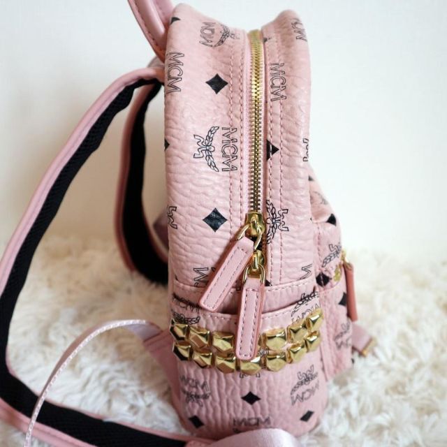MCM - ✨美品✨MCM リュック サイドスタッズ ソフトピンク miniの通販