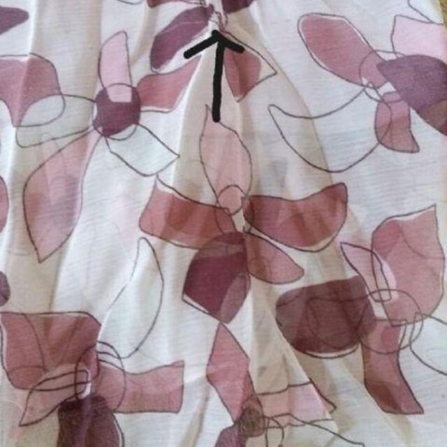 ミスアリス レディースプリーツカート  花柄ロング シフォンスカート  日本製 レディースのスカート(ロングスカート)の商品写真