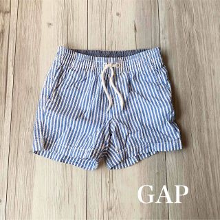 ベビーギャップ(babyGAP)のGAP baby ショートパンツ　ストライプ　水色　ブルー(パンツ)