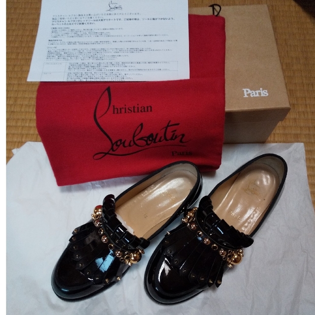 ゴス28→23→Christian Louboutin ルブタン エナメル ローファー