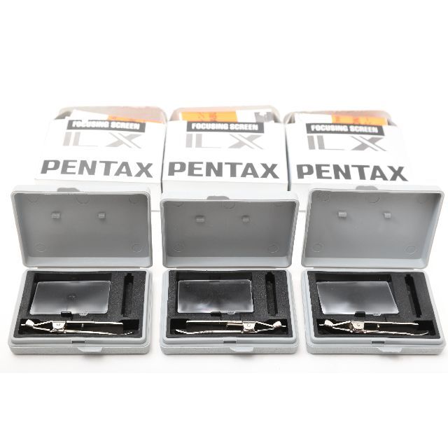 PENTAX(ペンタックス)のPentax LX後期＋フォーカシングスクリーン3枚セット スマホ/家電/カメラのカメラ(フィルムカメラ)の商品写真