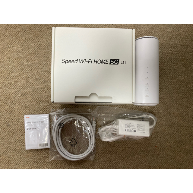 UQ WiMAX ホームルーター Speed Wi-Fi HOME 5G L11 スマホ/家電/カメラのPC/タブレット(PC周辺機器)の商品写真