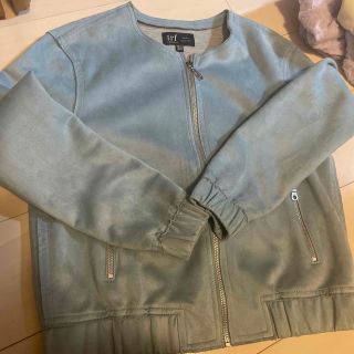 ザラ(ZARA)のZARA  水色ジャケット(ノーカラージャケット)