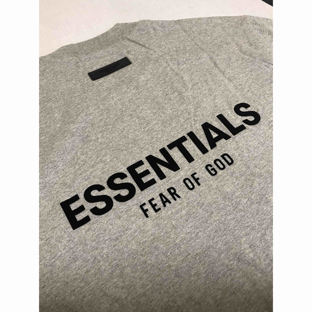 新作FOG Essentials 両面ロゴ  Tシャツ ディープグレー M