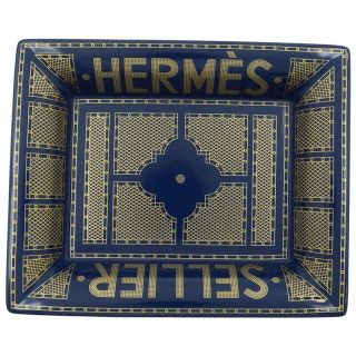 エルメス(Hermes)のエルメス トレー ヴィド・ポッシュ エルメス・セリエ 陶器 HERMES 小物入れ ブルー(その他)