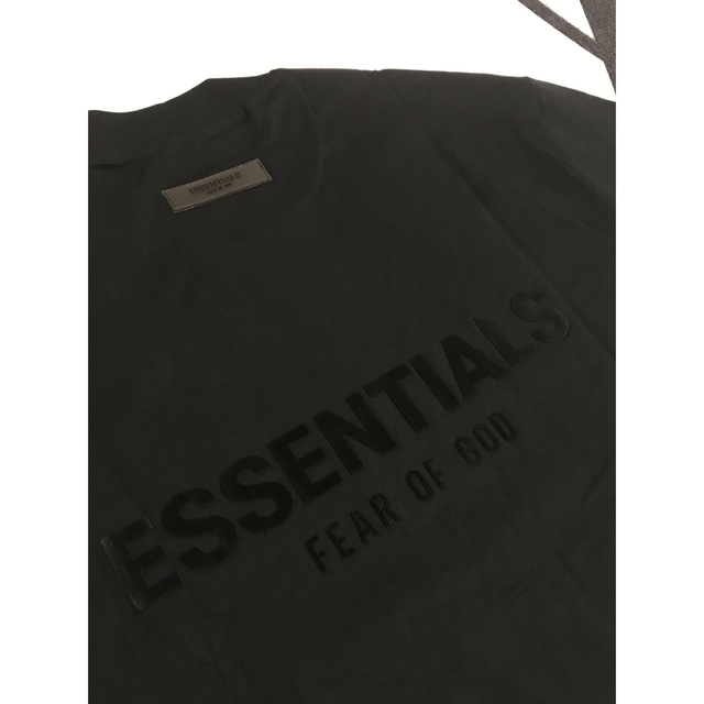 新作FOG Essentials 両面ロゴ Tシャツ ブラック S-