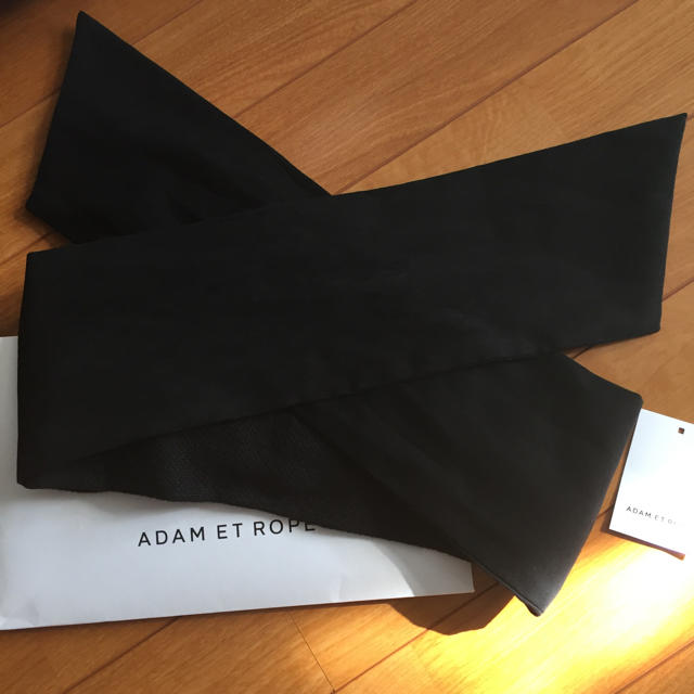 Adam et Rope'(アダムエロぺ)のsale除外品☆着用1回アダムエロペ マッドツイストカチューム ブラック レディースのヘアアクセサリー(カチューシャ)の商品写真