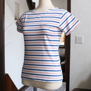 新品メゾンラビッシュMAISON LABICHEボーダーニットTシャツカットソー(Tシャツ(半袖/袖なし))