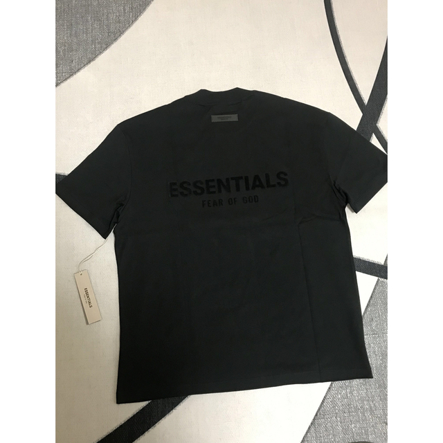 新作FOG Essentials 両面ロゴ  Tシャツ ブラック MMサイズ着丈74身幅62状態