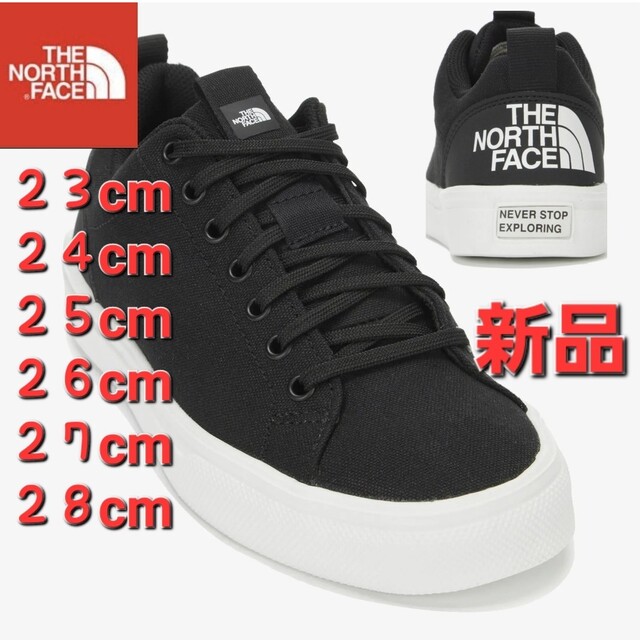 綿合成皮革裏側THE NORTH FACE　ノースフェイス　新品　２６　キャンバススニーカー