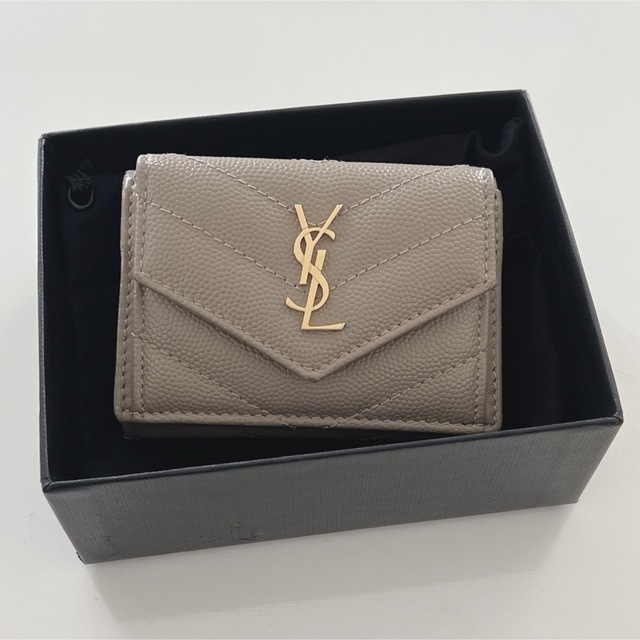 Saint Laurent - サンローラン YSL ミニ財布 ミニウォレット三つ折り