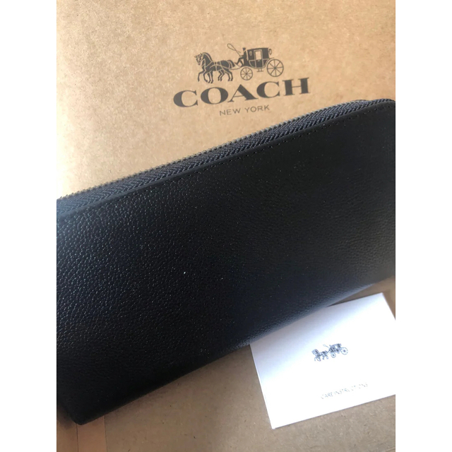 COACH(コーチ)の再入荷　COACH 長財布　ベースボールステッチ　ブラック　新品未使用 メンズのファッション小物(長財布)の商品写真