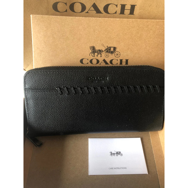 COACH(コーチ)の再入荷　COACH 長財布　ベースボールステッチ　ブラック　新品未使用 メンズのファッション小物(長財布)の商品写真