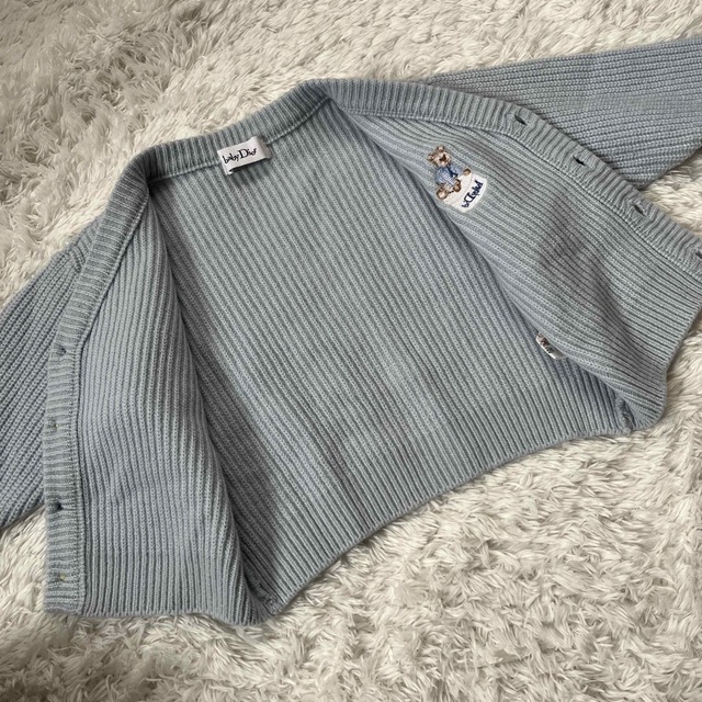 トレフォイル baby Dior 刺繍 ロゴ カーディガン - カーディガン/ボレロ