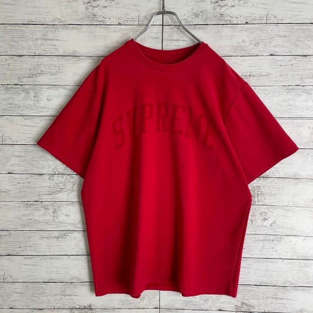 7614 【入手困難】シュプリーム☆ビッグロゴ定番カラー人気デザインtシャツ美品