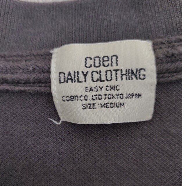 coen(コーエン)の【着用少】coen メンズ 半袖 ポロシャツ ドット柄 黒 Mサイズ メンズのトップス(ポロシャツ)の商品写真