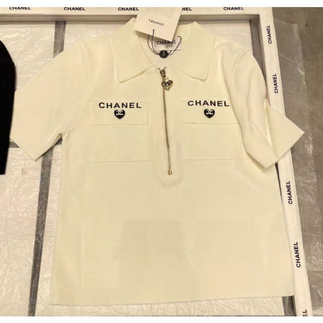 シャネル トップス ポロ襟 半袖 CHANEL 売れ筋がひ新作！ 53.0%OFF