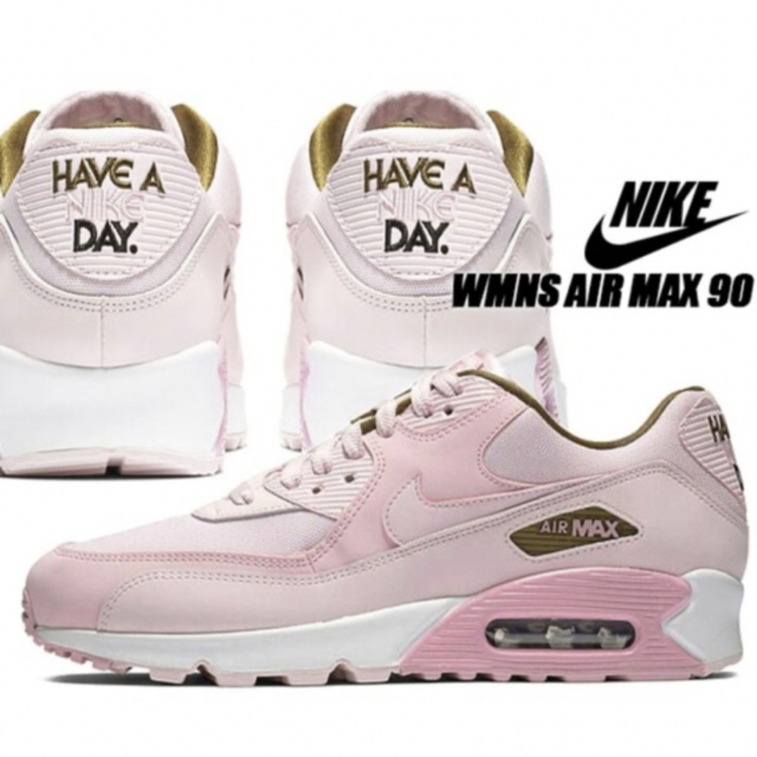 NIKE(ナイキ)のNIKE WMNS AIR MAX 90 SE PINK/WHITE レディースの靴/シューズ(スニーカー)の商品写真