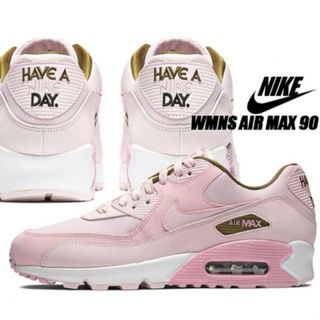 ナイキ(NIKE)のNIKE WMNS AIR MAX 90 SE PINK/WHITE(スニーカー)