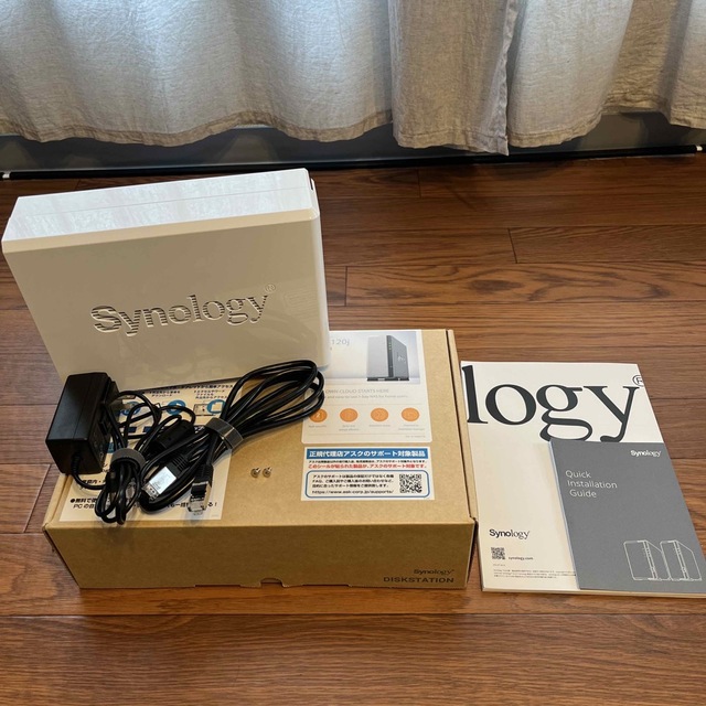 Synology 1ベイオールインワンNASキット DS120J