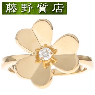 ヴァンクリーフアンドアーペル(Van Cleef & Arpels)の （新品仕上げ済）ヴァンクリーフ&アーペル VAN CLEEF ARPELS フリヴォル ダイヤ リング 1フラワー ＃57 K18 YG × ダイヤ VCARP2DS00 8904(リング(指輪))