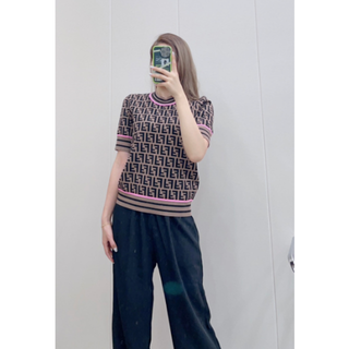 ✩Fendi✩FF 半袖 ニットトップス セーター 38 | www.jarussi.com.br