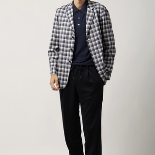 スーツカンパニー(THE SUIT COMPANY)のREDA社生地　スーツカンパニーシャツジャケット　新品　サイズL(テーラードジャケット)