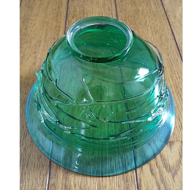 人気商品!! 津軽びいどろ 北洋硝子 グリーン/ブルー 水差し 花瓶
