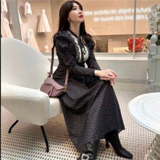 ハーリップトゥ(Her lip to)のOrangerie Dot Long Dress herlipto(ロングワンピース/マキシワンピース)