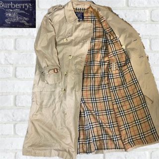 バーバリー(BURBERRY)の【イングランド製】バーバリー トレンチコート ノバチェック ヴィンテージ 古着(トレンチコート)