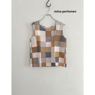 mina perhonen - ミナペルホネン ノースリーブ トップス ブラウス