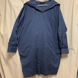 ダブルクローゼット(w closet)のwcloset ワンピース　ネイビー　(ミニワンピース)