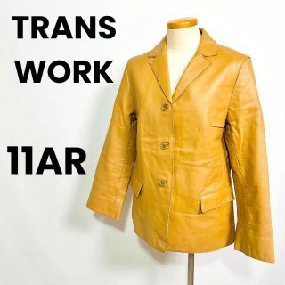 トランスワーク(TRANS WORK)のTRANS WORK トランスワーク　レディース　レザージャケット　牛革(テーラードジャケット)