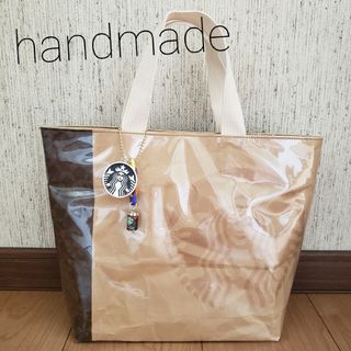 スターバックスコーヒー(Starbucks Coffee)の専用🌠ハンドメイド 紙袋リメイクバッグ スターバックス舟型トートバッグ スタバ(バッグ)