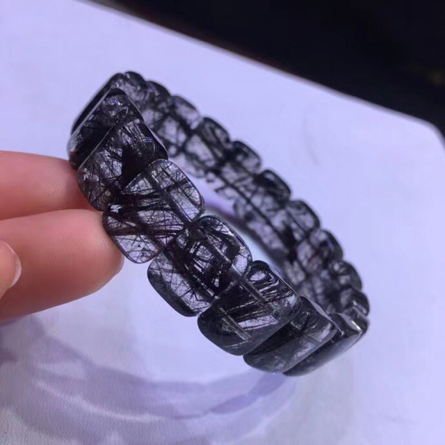 すぐ発送可能! ⭐︎【天然】ブラックルチルクォーツ ブレスレット